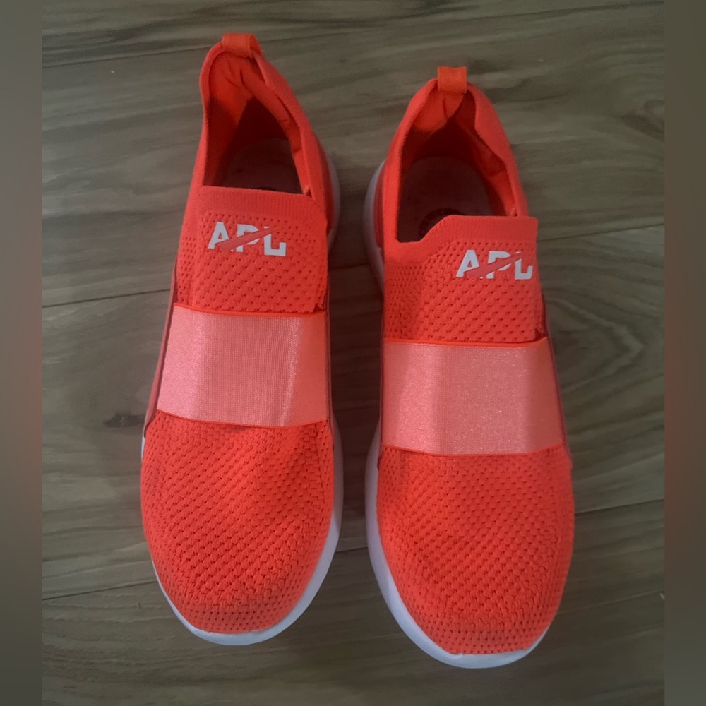 APL TechLoom Bliss Sneakers | Neon Coral | Size 9 | Lightweight Slip-On